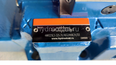 4WRZ25E325-7X/6EG24N6ETK4/D3V - Пропорциональный распределитель Ду25 без усилителя, номинальный расход 325 л/мин, схема E, каналы управления ET - X и Y - внутренние