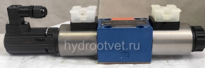 4WRE6W08-2X/G24K4/V - Пропорциональный распределитель с обратной связью по положению золотника без встроенной электроники Ду6, номинальный расход 8 л/мин, схема W
